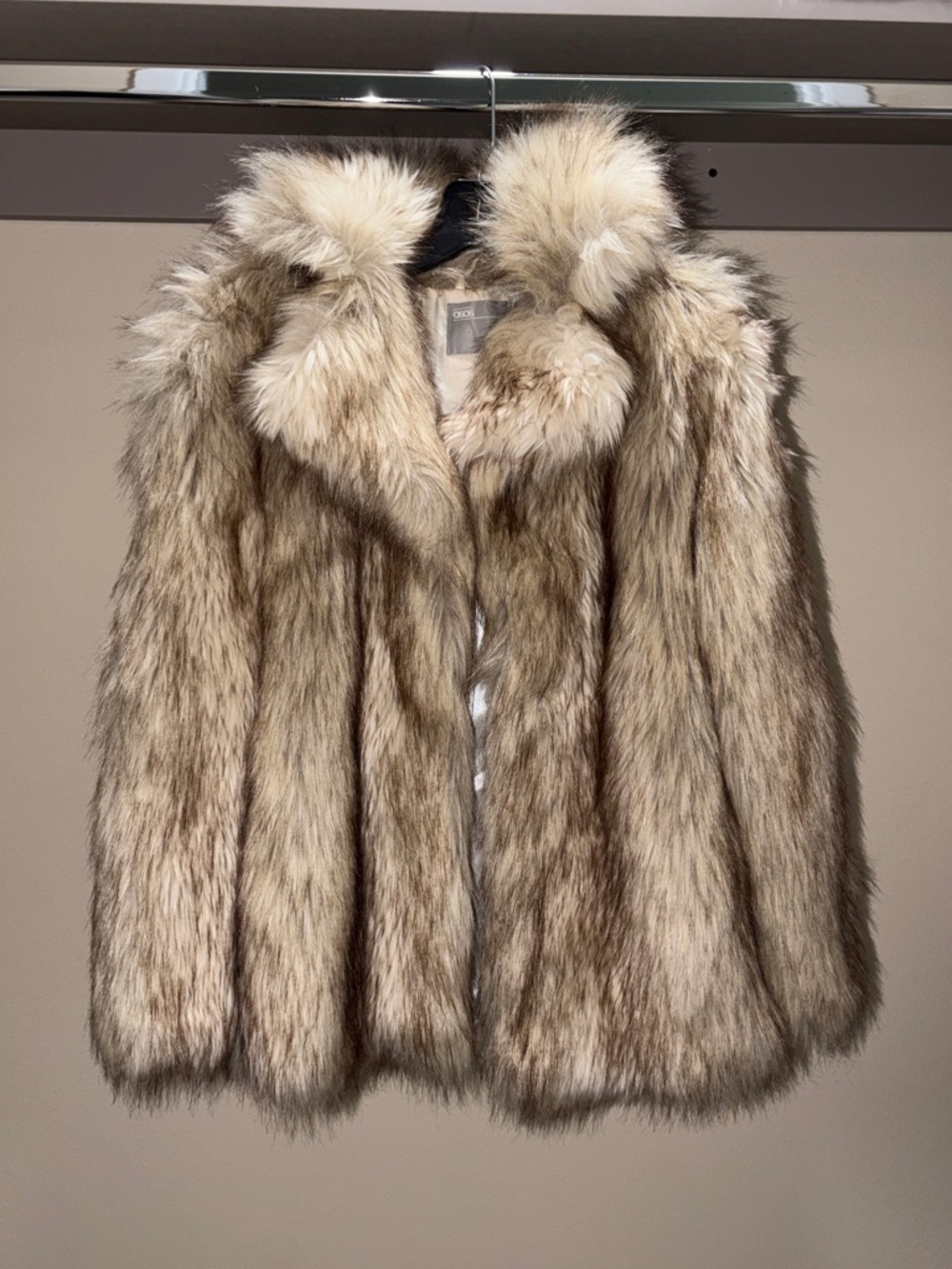 Glam Faux Fur Coat Jacket UK ASOS